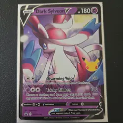 Dark Sylveon V SWSH134 Celebrations Promo Pokemon 25th Pokemon TCG blackstar pro - Image 1