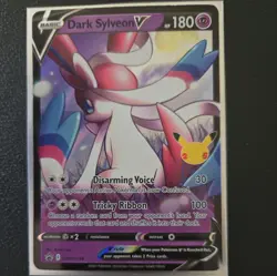 Dark Sylveon V SWSH134 Celebrations Promo Pokemon 25th Pokemon TCG blackstar pro - Image 2