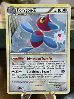 Pokemon Porygon-Z 7/102 HGSS Triumphant Holo Rare LP/MP - Image 1