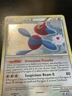 Pokemon Porygon-Z 7/102 HGSS Triumphant Holo Rare LP/MP - Image 3