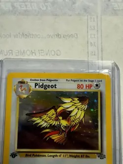 Pokemon TCG Pidgeot Jungle 8/64 Holo Unlimited Holo Rare 1st Edition - Image 3