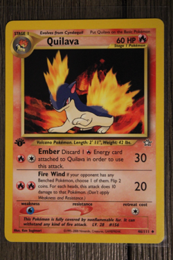 Quilava 47/111 Neo Genesis Regular Pokemon TCG 1st Edition - Image 1