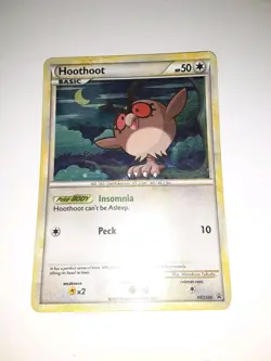 Hoothoot Promo HeartGold & SoulSilver Holo HGSS05 Pokemon TCG - Image 3