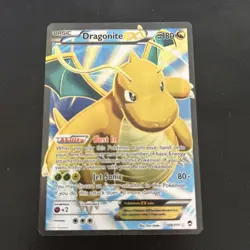 Pokemon TCG Dragonite EX Ultra Rare Holo 108/111 XY Furious Lightly Played - Image 1