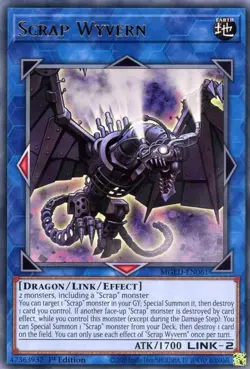 Yugioh - Scrap Wyvern (Rare) (1st Edition) - MGED-EN061 P - Image 1
