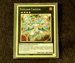 Yu-Gi-Oh Evolzar Laggia MGED-EN028 Gold Ultra Rare 1st Edition - Image 1