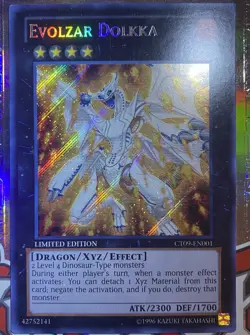 Yu-Gi-Oh! TCG Evolzar Dolkka CT09-EN001 Secret Rare Limited LP-Excellent - Image 1