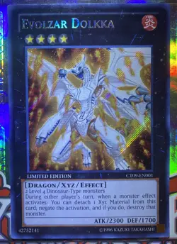 Yu-Gi-Oh! TCG Evolzar Dolkka CT09-EN001 Secret Rare Limited LP-Excellent - Image 2