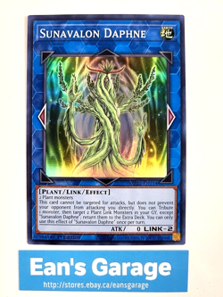 YuGiOh Sunavalon Daphne 1st Ed MP22-EN114 Tin of the Pharaoh's Gods Super Rare - Image 1
