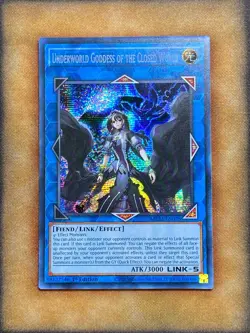 Yugioh Underworld Goddess of the Closed World MP22-EN028 Secret Rare 1st Ed NM - Image 1