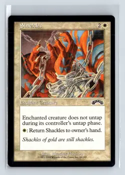 SHACKLES - MTG Magic the Gathering Card - Exodus - Common - Image 1