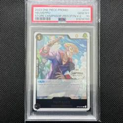 Helmeppo OP03-091 Store Championship Stamped One Piece Card Promo PSA 10 - Image 1