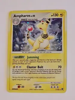Ampharos 1/132 Pokemon TCG Secret Wonders Holo Foil Rare Card - Image 1