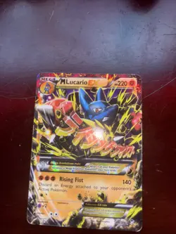 Pokemon Mega M Lucario EX Full Art Holo Card 55a/111 Alternate Art Promo - Image 1