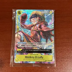 One Piece - Monkey D. Luffy - Alt Art Promo Card - SR - OP07-109 - NM Sealed - Image 1