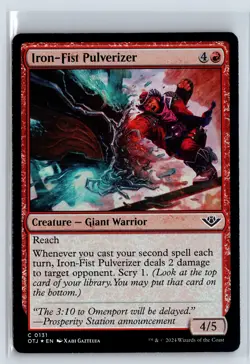 FOIL IronFist Pulverizer Outlaws of Thunder Junction - MTG Magic the Gather - Image 1