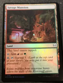 Savage Mansion - Foil - SPM - MTG - EN - NM - 0183 - Image 1