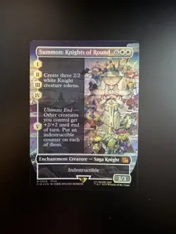 MTG Final Fantasy English Summon: Knights of Round Borderless 0359 Foil - Image 1