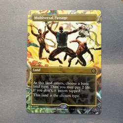 Multiversal Passage MINT Borderless 206 Marvel's Spider-Man SPM MTG Rare Land NM - Image 1