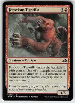 Ferocious Tigorilla Foil C Ikoria: Lair of Behemoths 115 MTG - Image 1