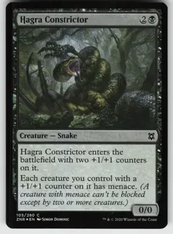Hagra Constrictor Foil C Zendikar Rising 105 MTG - Image 1