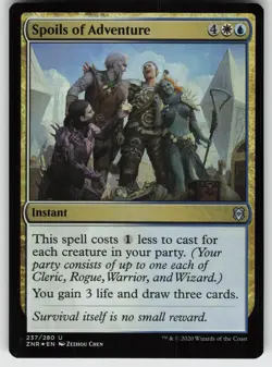 Spoils of Adventure Foil U Zendikar Rising 237 MTG - Image 1