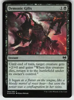 Demonic Gifts Foil C Kaldheim 84 MTG - Image 1