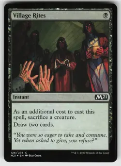 Village Rites Foil C Core Set 2021 126 MTG - Image 1