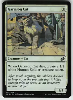Garrison Cat Foil C Ikoria: Lair of Behemoths 14 MTG - Image 1