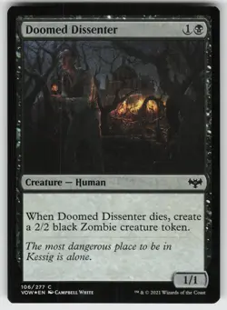 Doomed Dissenter C Innistrad: Crimson Vow 106 MTG - Image 1