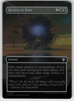 Return to Dust (Borderless) Foil U Commander Masters 628 MTG - Image 1