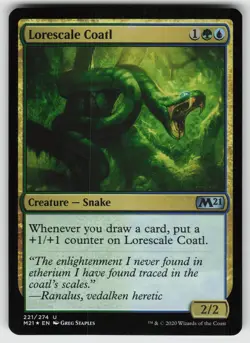 Lorescale Coatl Foil U Core Set 2021 221 MTG - Image 1