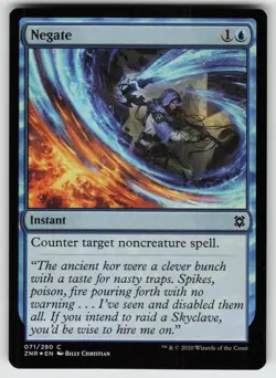 Negate Foil C Zendikar Rising 71 MTG - Image 1