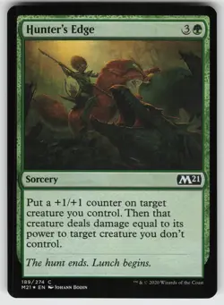 Hunter's Edge Foil C Core Set 2021 189 MTG - Image 1