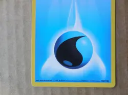 Water Energy 102/102 1st Edition "Shadowless" Non-Holo Base Set Pokemon LP - Image 3