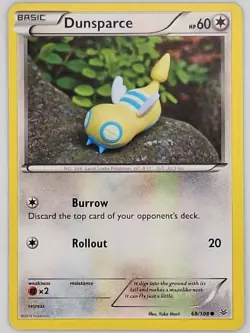 Pokemon XY: Roaring Skies Dunsparce #68/108 Common Lightly played - Image 1