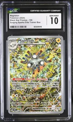 Magneton #159 2024 Pokemon Black Star Promos CGC 10 POP 1109 - Image 1