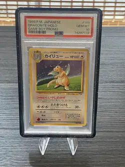 1998 Pokemon Dragonite Holo Japanese Gameboy Promo #149 PSA 10 US SELLER - Image 1