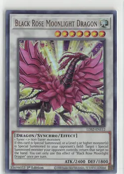 YuGiOh Legendary Duelists: Season 2 Ultra Rare LP Black Rose Moonlight Dragon - Image 1