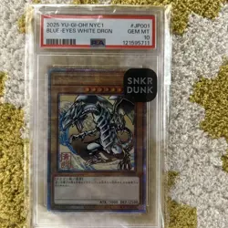 Yugioh OCG Blue-Eyes White Dragon Ukiyo-e 25th Secret Rare PSA 10 JPN - Image 3