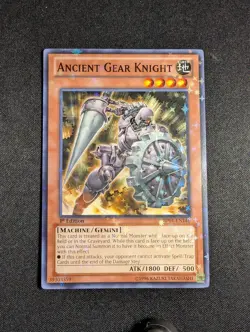 Yugioh - Ancient Gear Knight BP01-EN146 1st Edition Starfoil Rare NM - Image 1