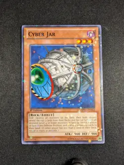 Yugioh - Cyber Jar BP01-EN002 1st Edition Starfoil Rare NM - Image 1