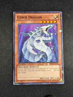 Yugioh - Cyber Dragon BP01-EN138 1st Edition Starfoil Rare LP - Image 1
