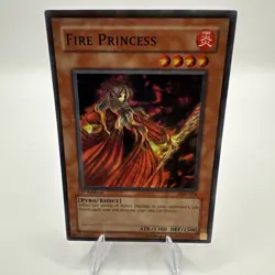 Yu-Gi-Oh! Fire Princess LON-034 Labyrinth of Nightmare 1st Edition Holo Yugioh - Image 1