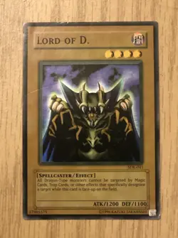 Yugioh Lord of D. SDK-041 Holographic Foil Super Faded - Image 2