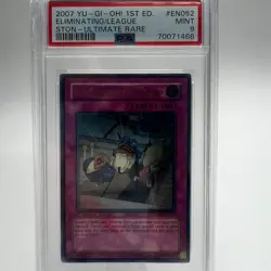 Yugioh Eliminating the League STON-EN052 Strike of Neos 1st Edition PSA 9 MINT - Image 1