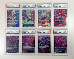 One piece - 2nd anniversary set English - 8 cards - PSA 10s - Image 1