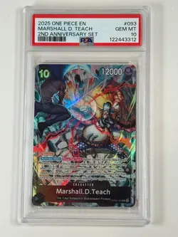 One piece - 2nd anniversary set English - 8 cards - PSA 10s - Image 3