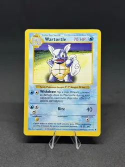 Pokemon TCG Wartortle Base Set, Shadowless Uncommon Card 42/102 LP - Image 1