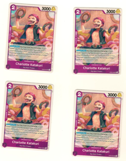 Set Of 4 Charlotte Katakuri OP08-062 Uncommon Two Legends One Piece Trading Card - Image 1